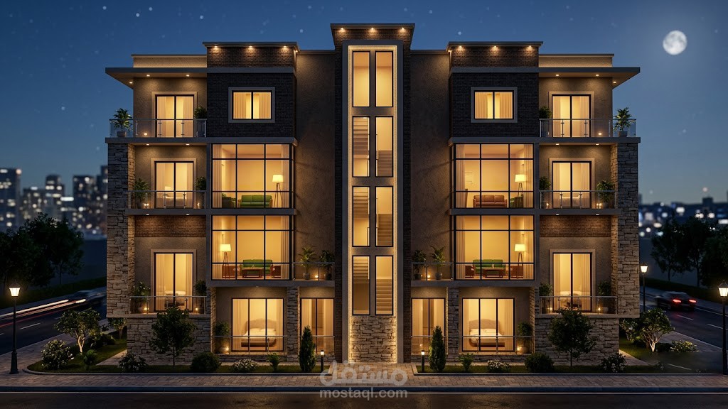 تصميم مخططات معمارية وتوزيع فراغات سكنية متكاملةFurnished Plan