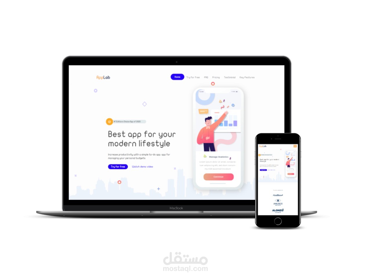موقع تعليمي لمهارات وتقنيات البرمجة تم عمله بشكل احترافي ومتجاوب لجميع الشاشات