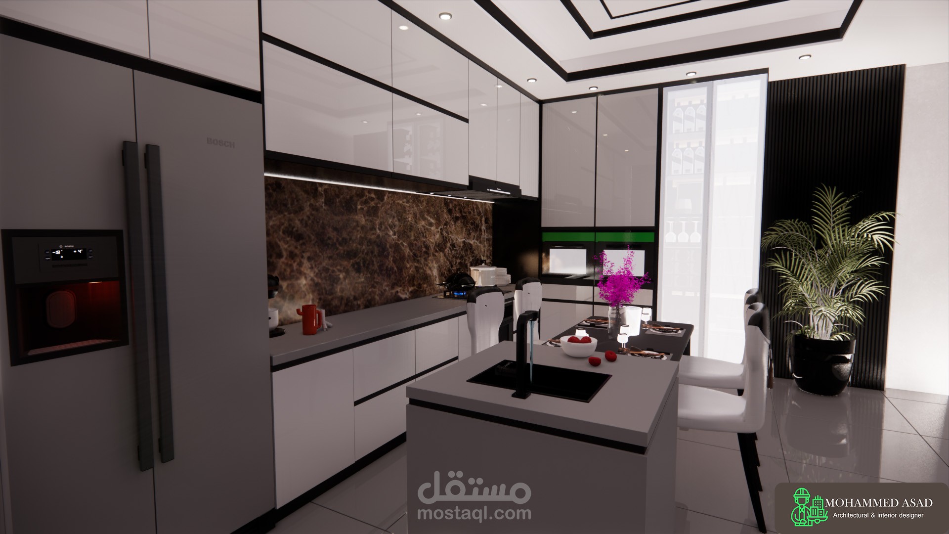 تصميم مطبخ بطراز مودرن