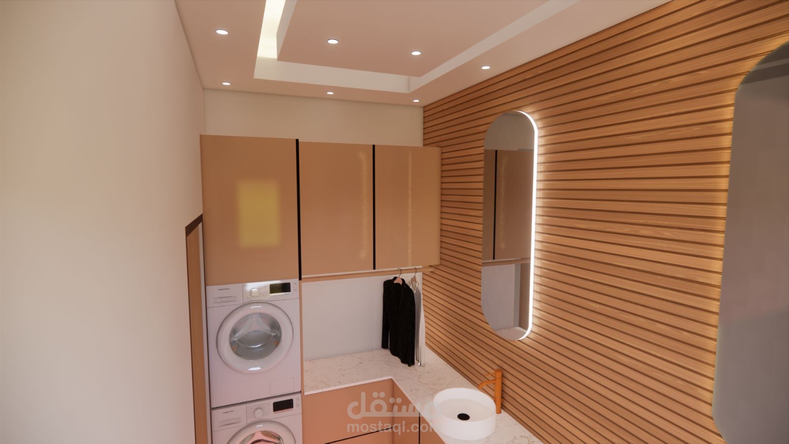 تصميم غرفة غسيل موردن