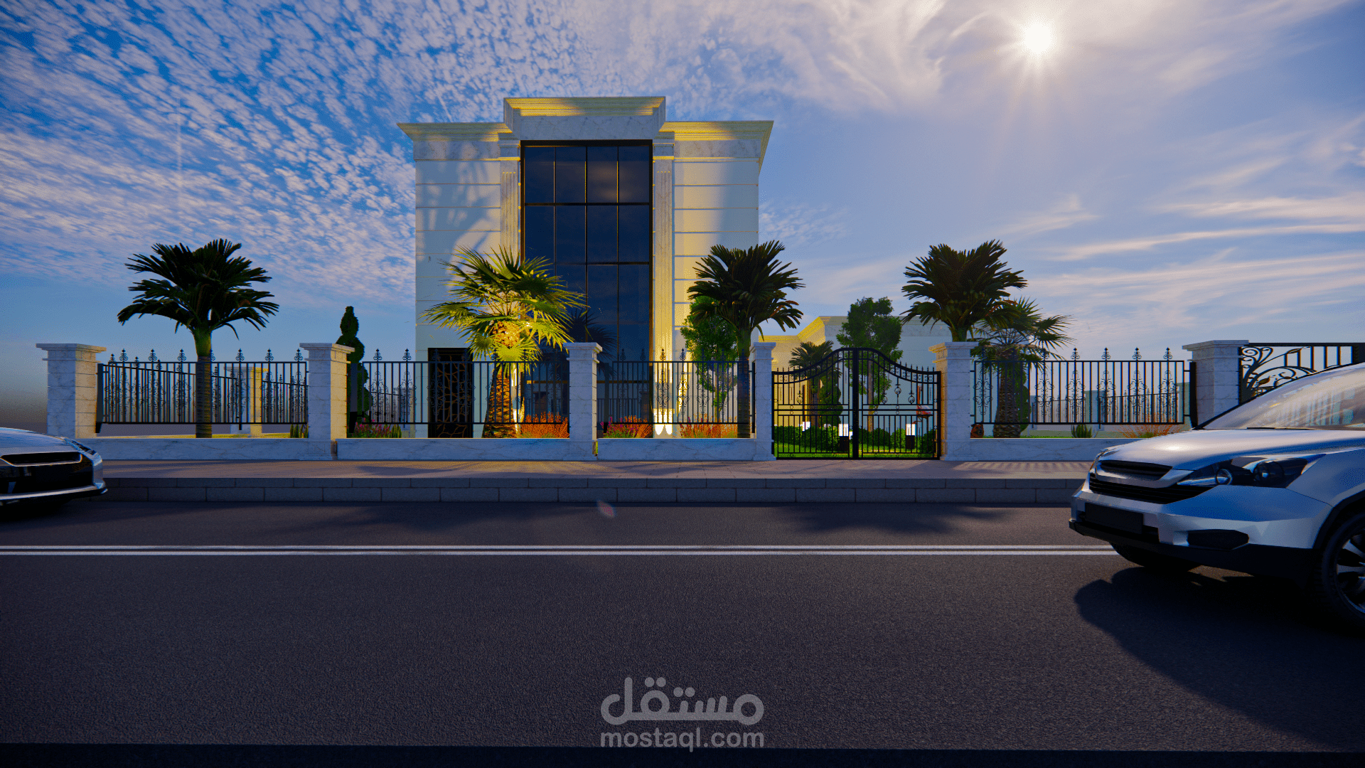 تصميم واجهة نيو كلاسيك