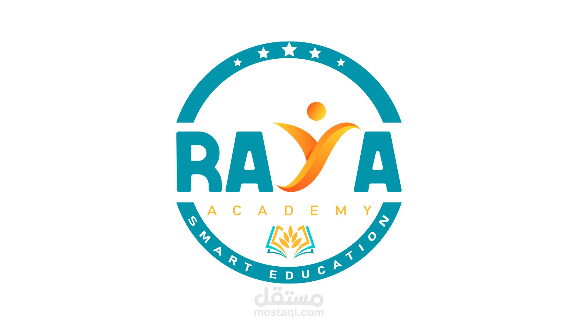 تصميم شعار لأكاديمية RAYA ACADEMY