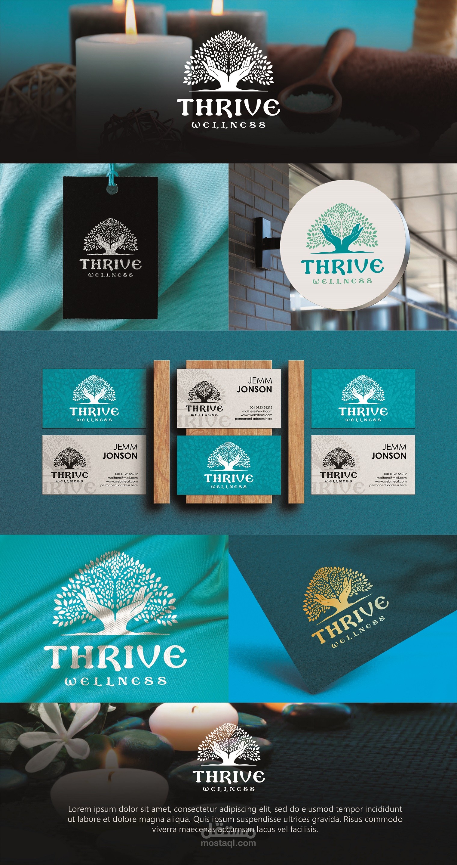 Thrive Wellness Logo Concept