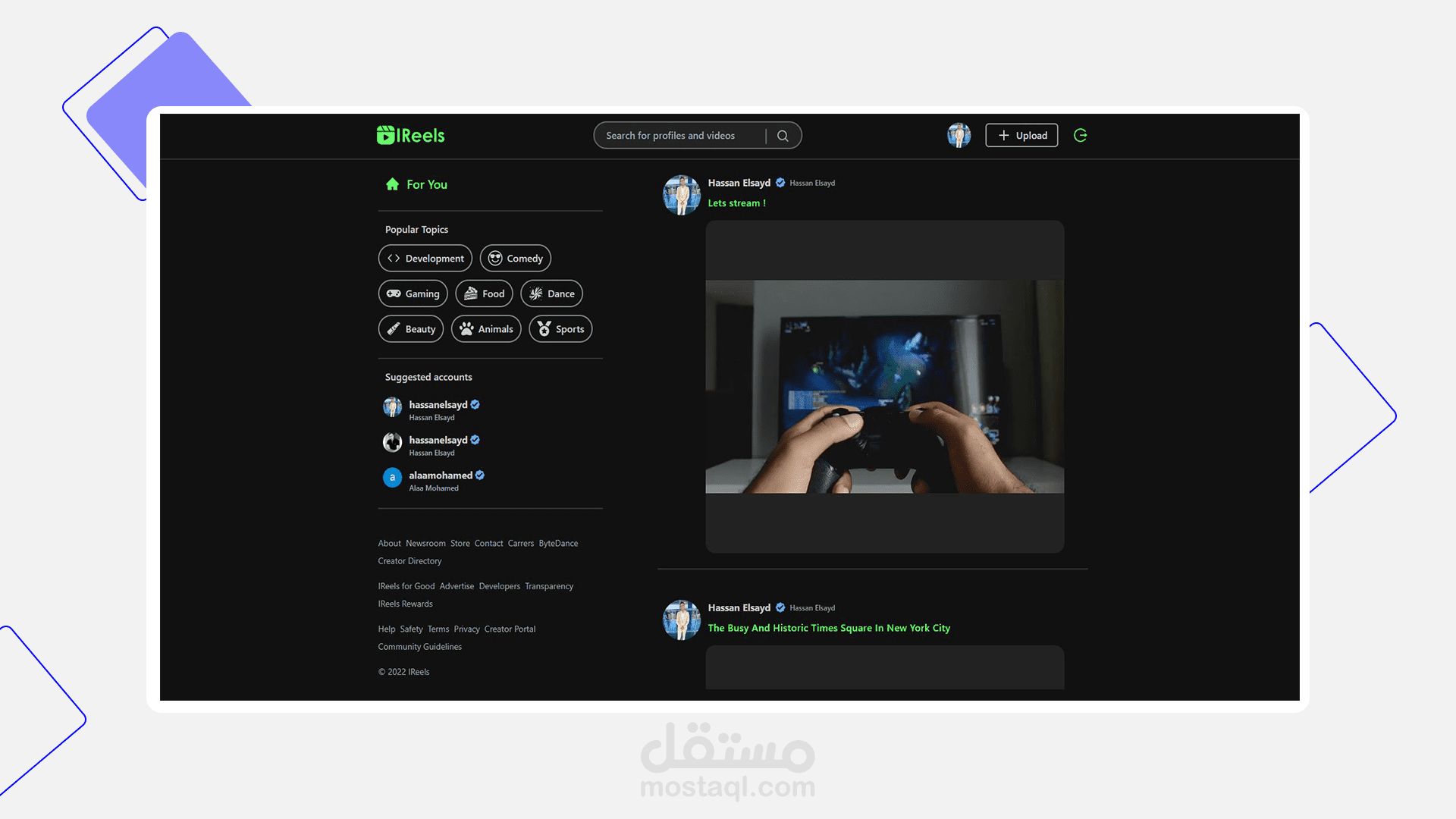 Tiktok clone (IReels)