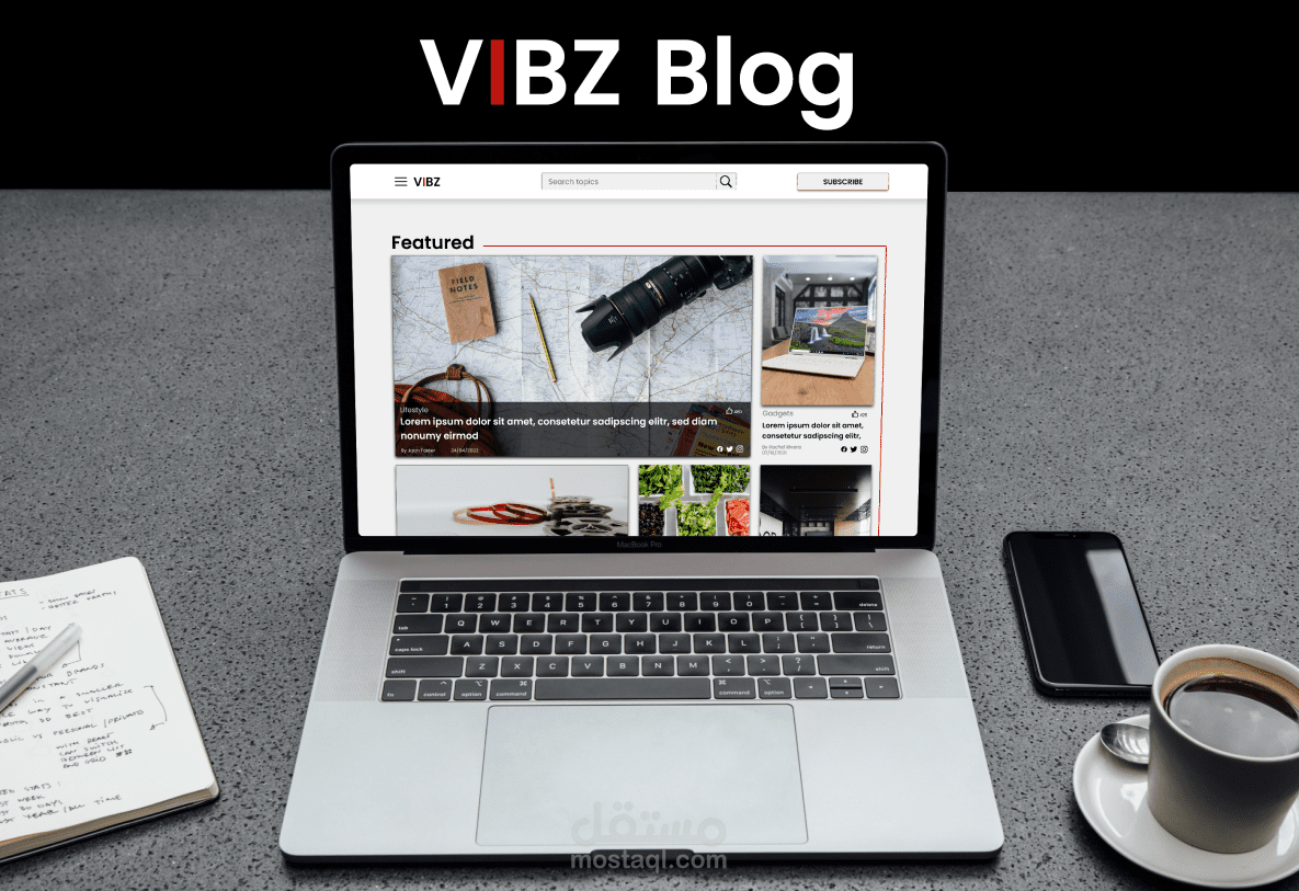 Vibz - Blog Website