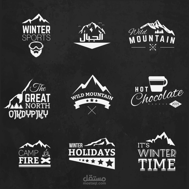 تصميم الشعارات بسيطة / logo design