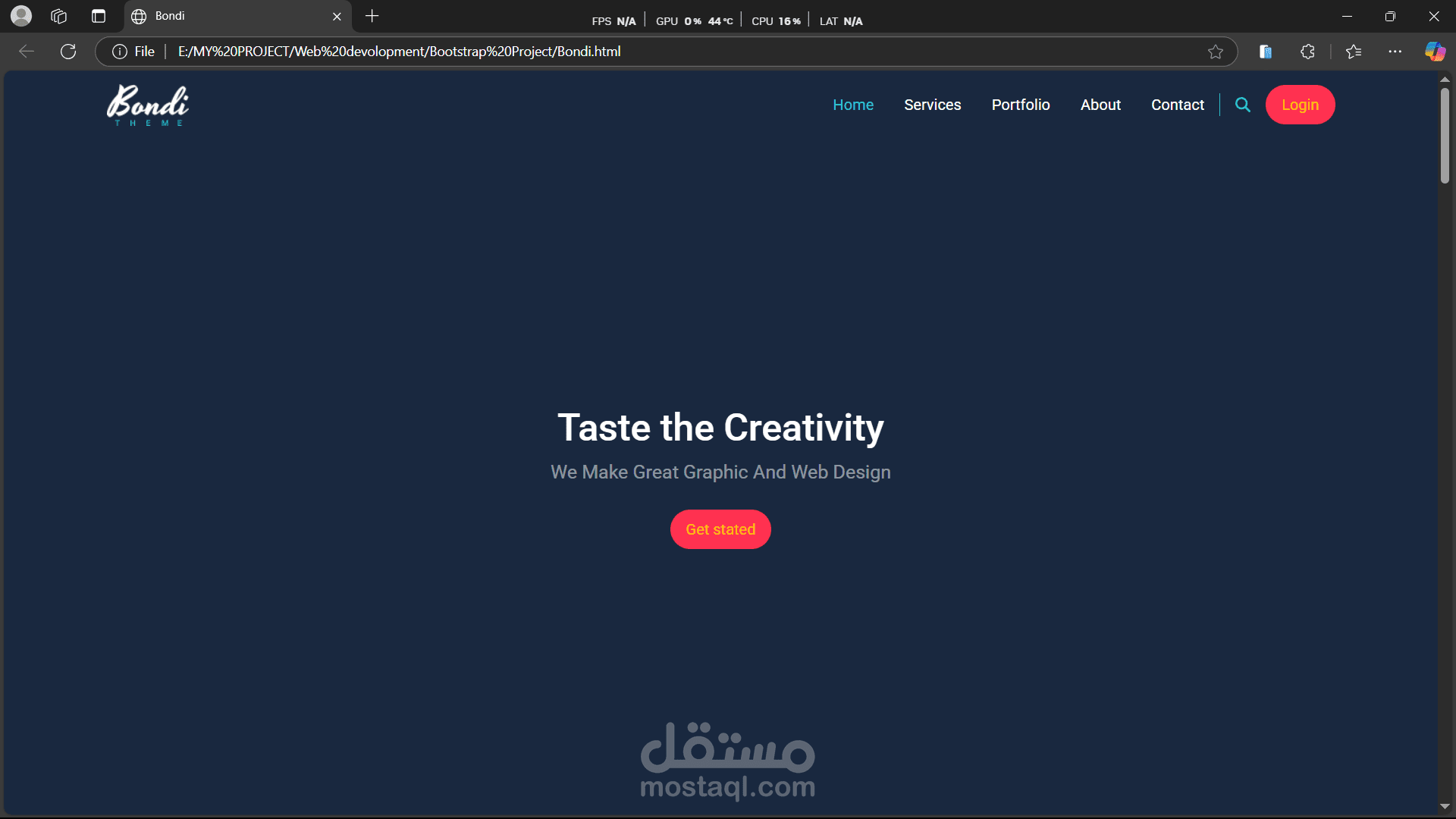 قالب موقع ويب Bootstrap نظيف ومتجاوب