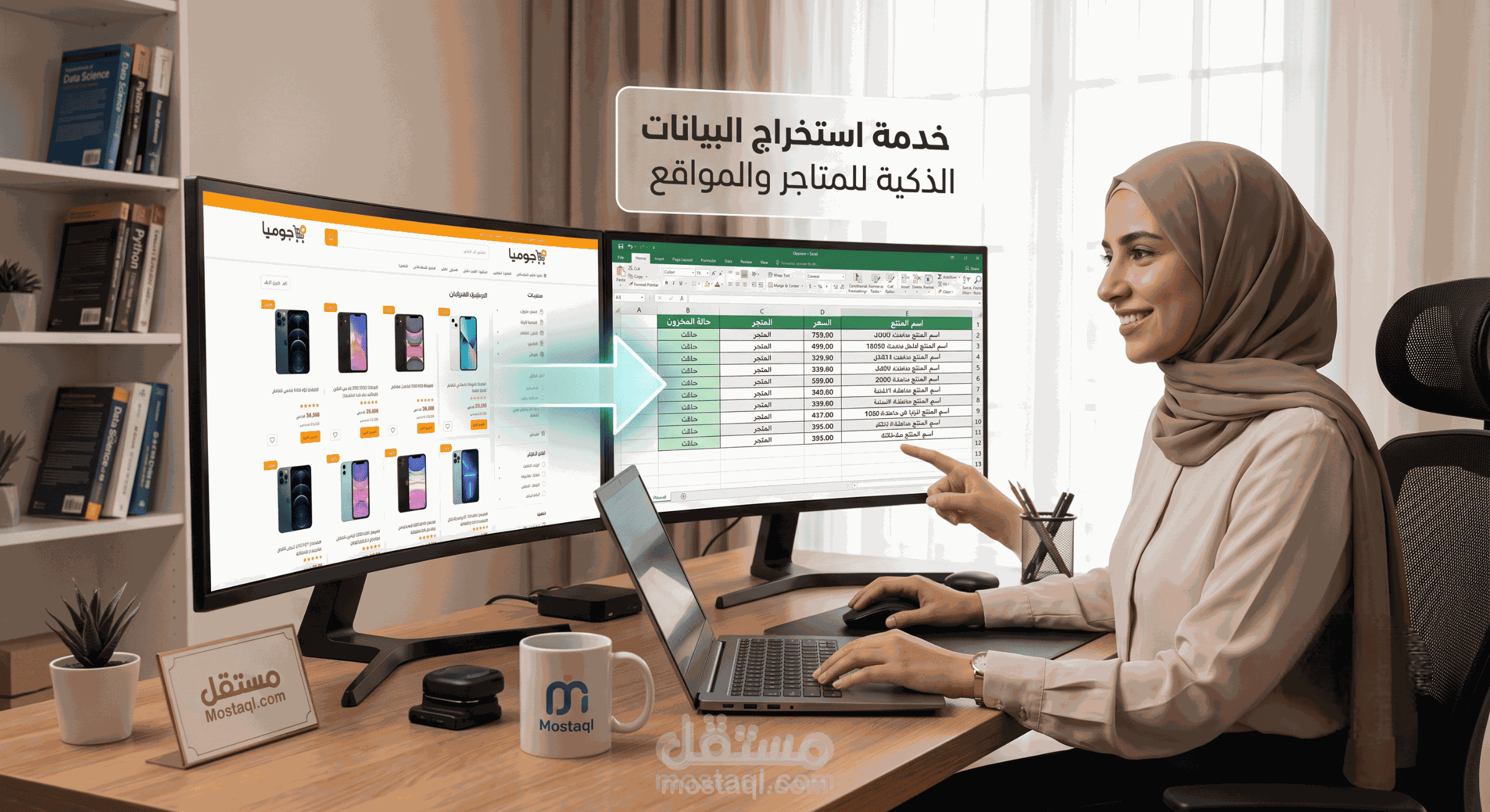 سحب واستخراج البيانات من المواقع الإلكترونية وتجميعها بدقة