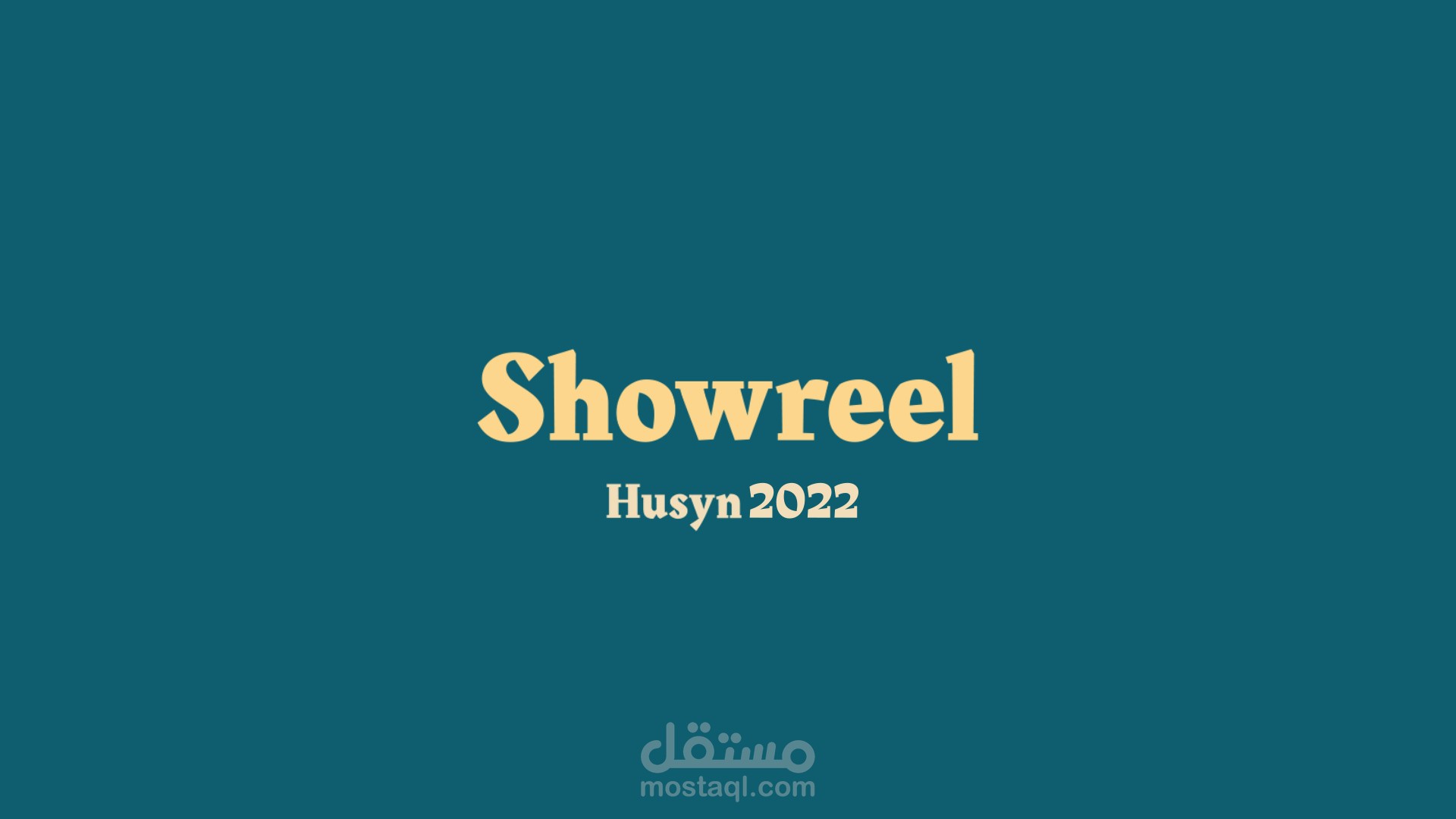 Showreel I (2022)