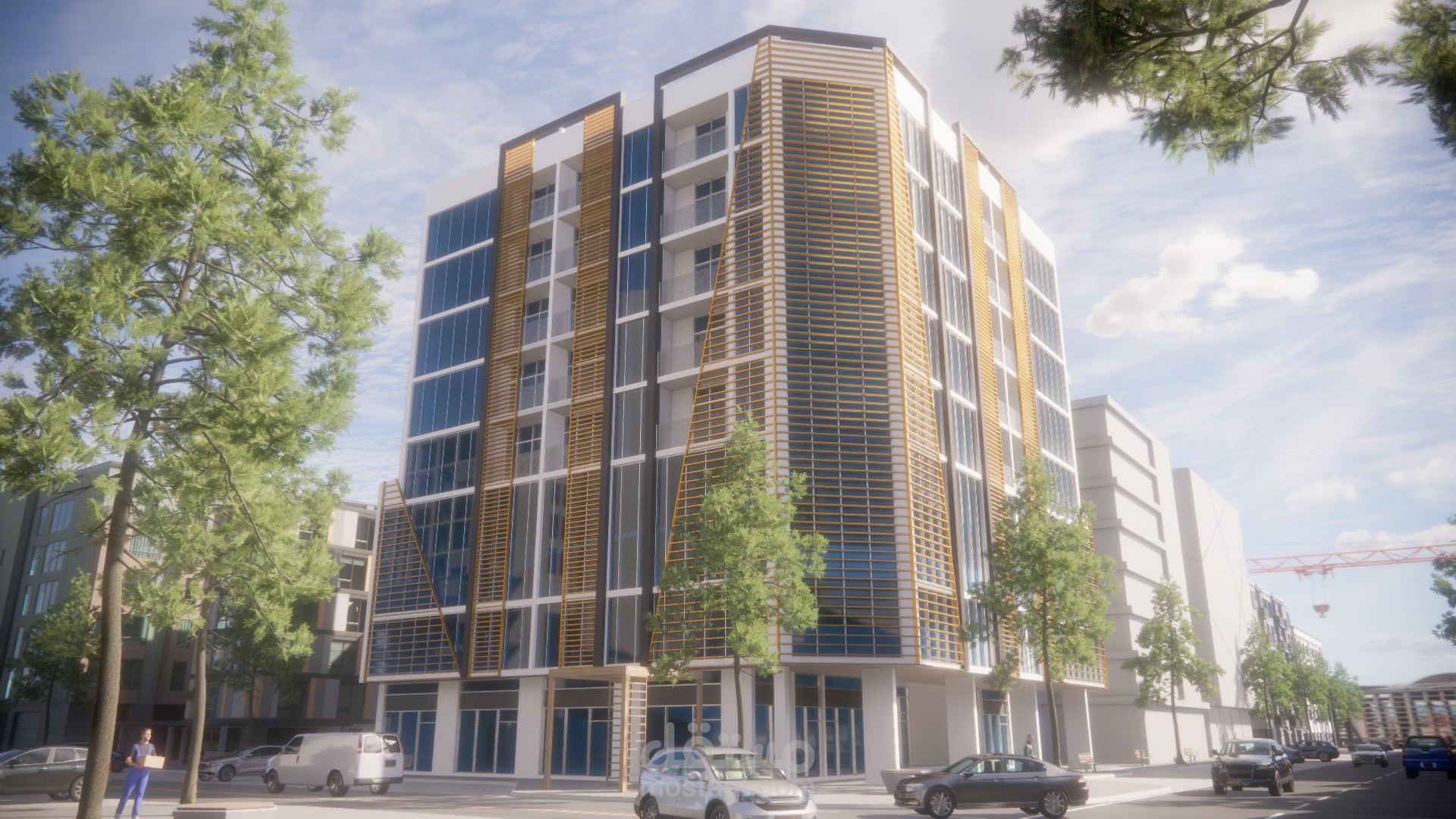 تصميم واجهات مبنى سكني