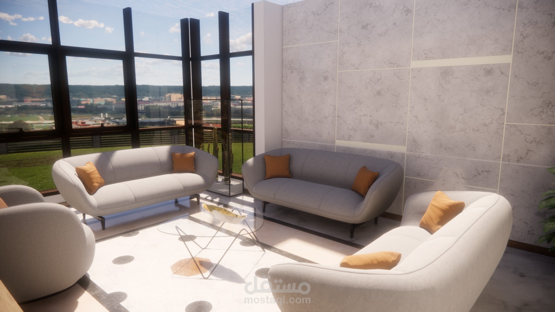 تصميم داخلي لشقة سكنية