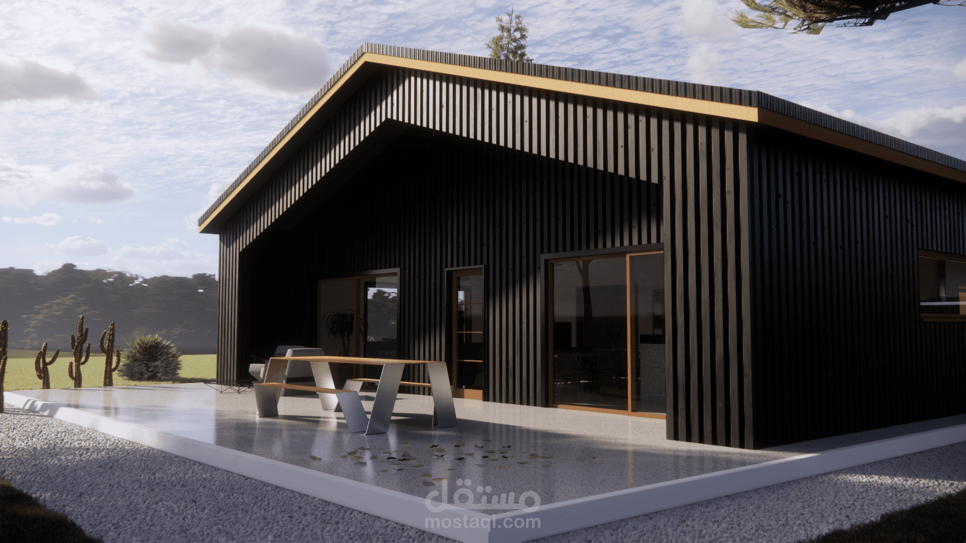 تصميم منزل غابة مودرن