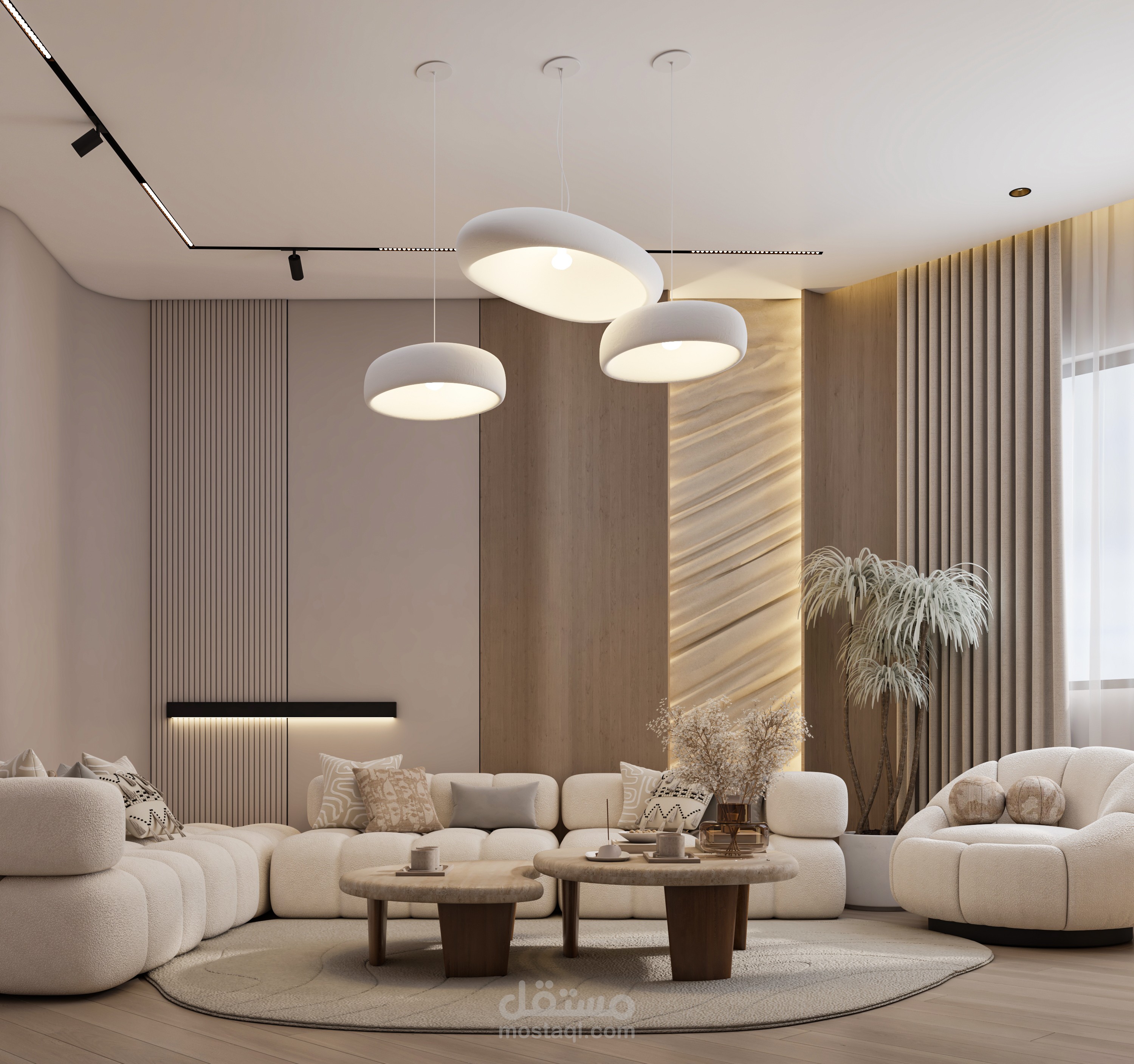 غرفه معيشه بتصميم مودرن
