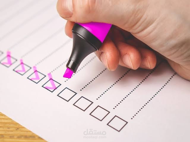 اعداد الاستبيان وتحويله لاستبانة الكترونية لجمع الاستجابات