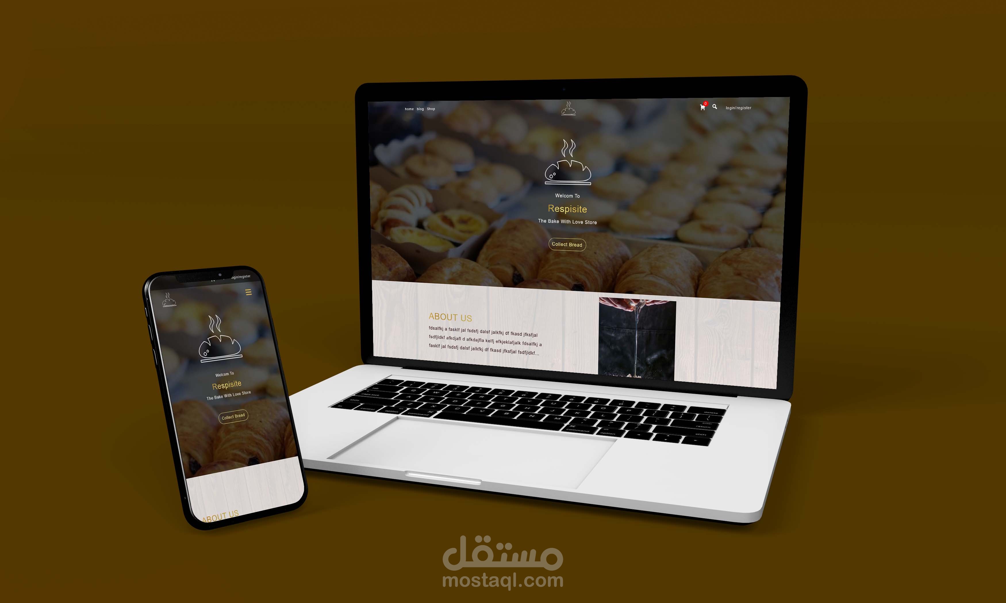 موقع ووكومرس لمتجر مخبوزات