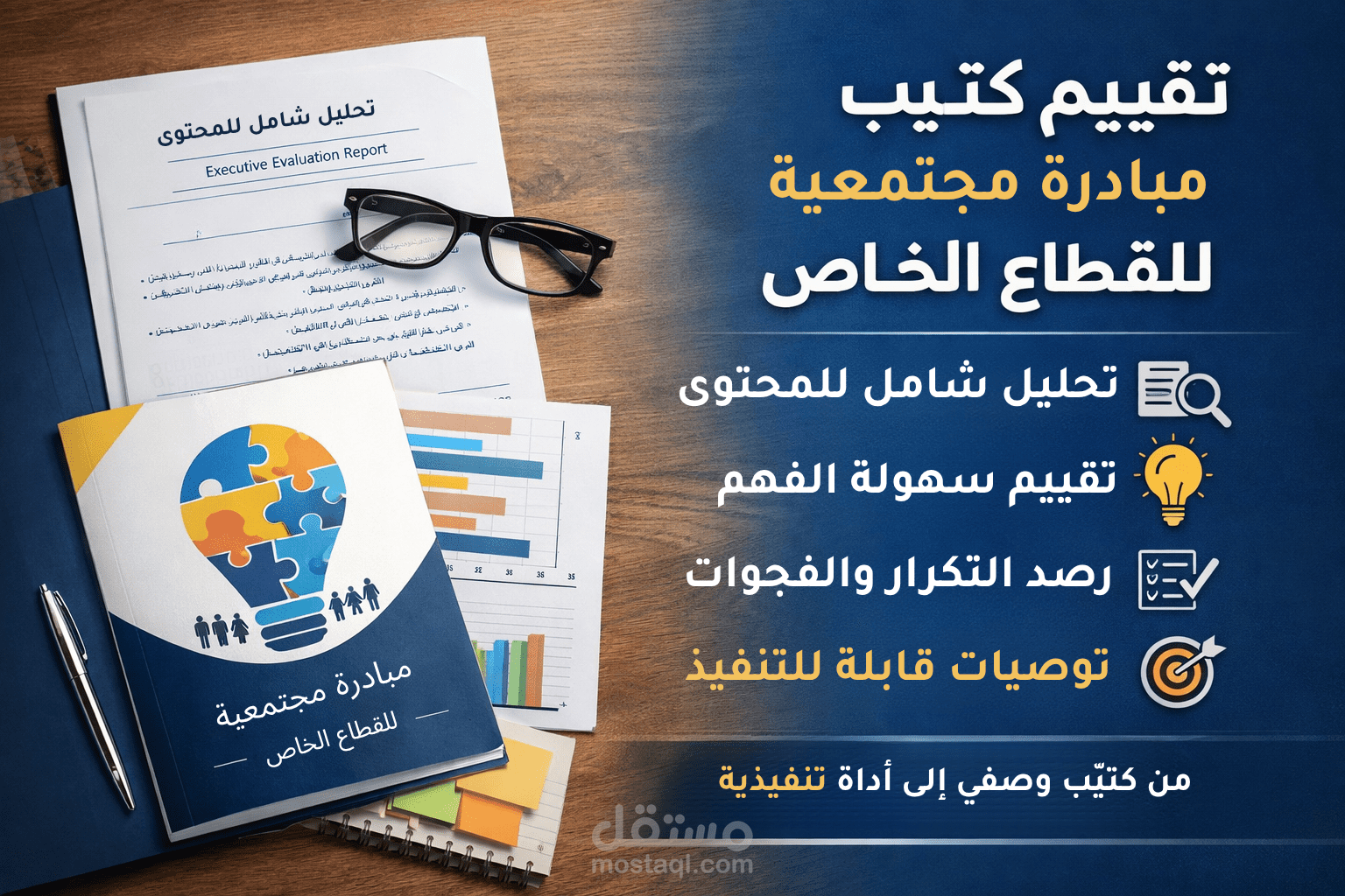 تقييم وتحسين كتيّبات وتقارير الجهات والمبادرات