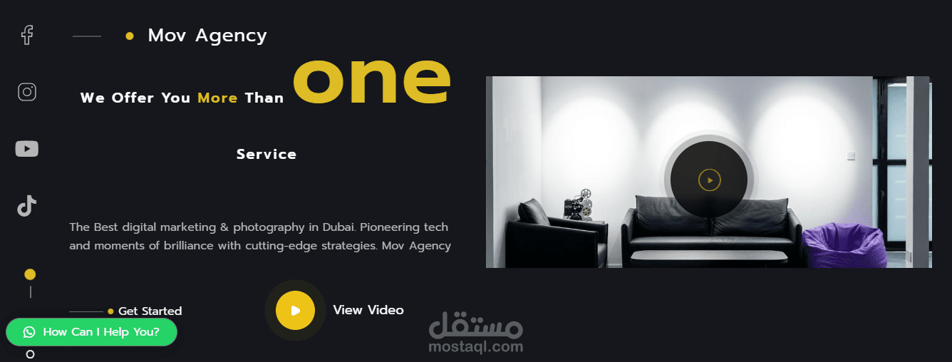 تصميم موقع شركة تسويق وتنظيم حفلات