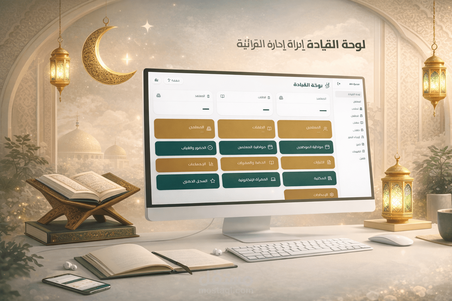 نظام إدارة حلقات قرآنية ومنصّة تعليمية – Laravel