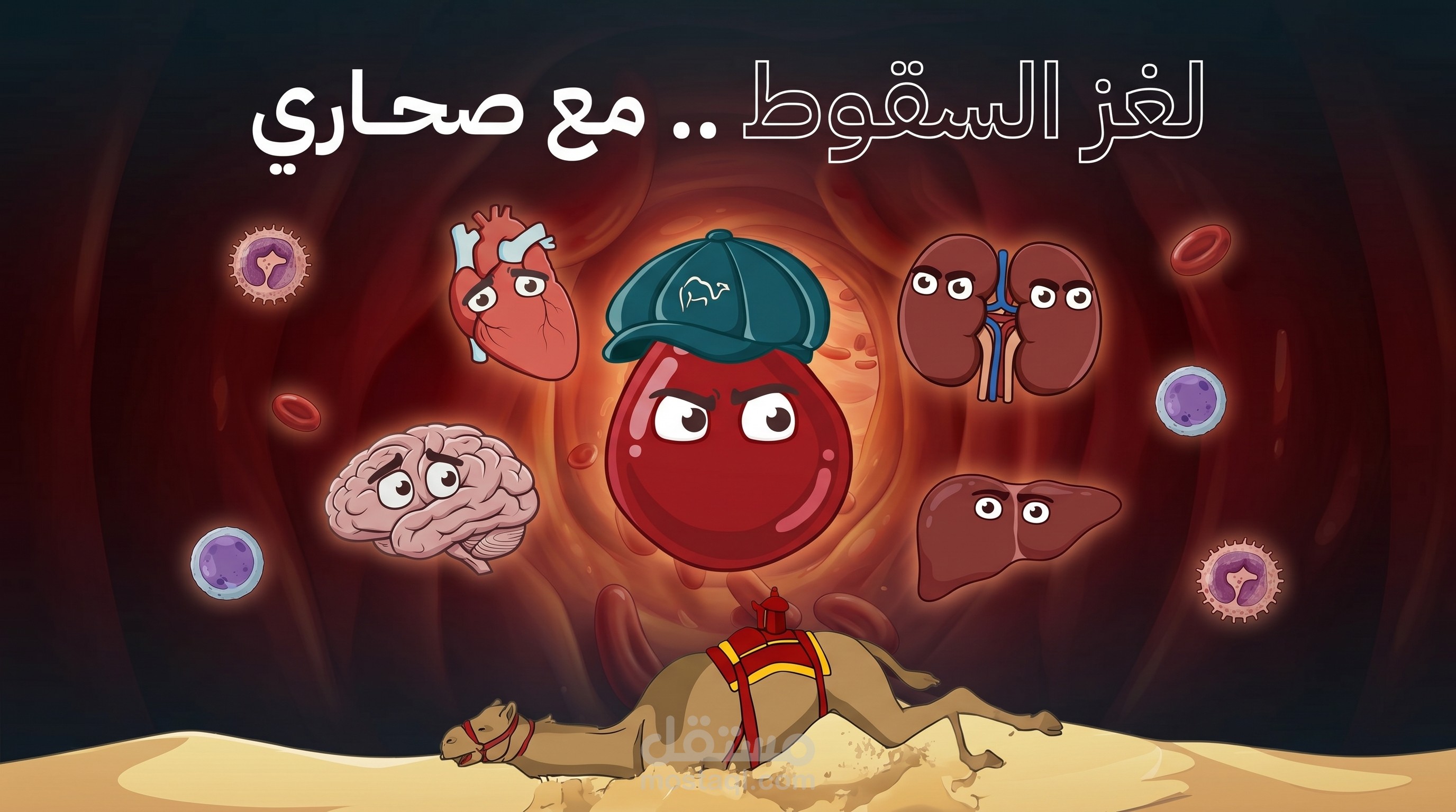 Cartoon Animation 2D - "لغز السقوط: مع صحاري"