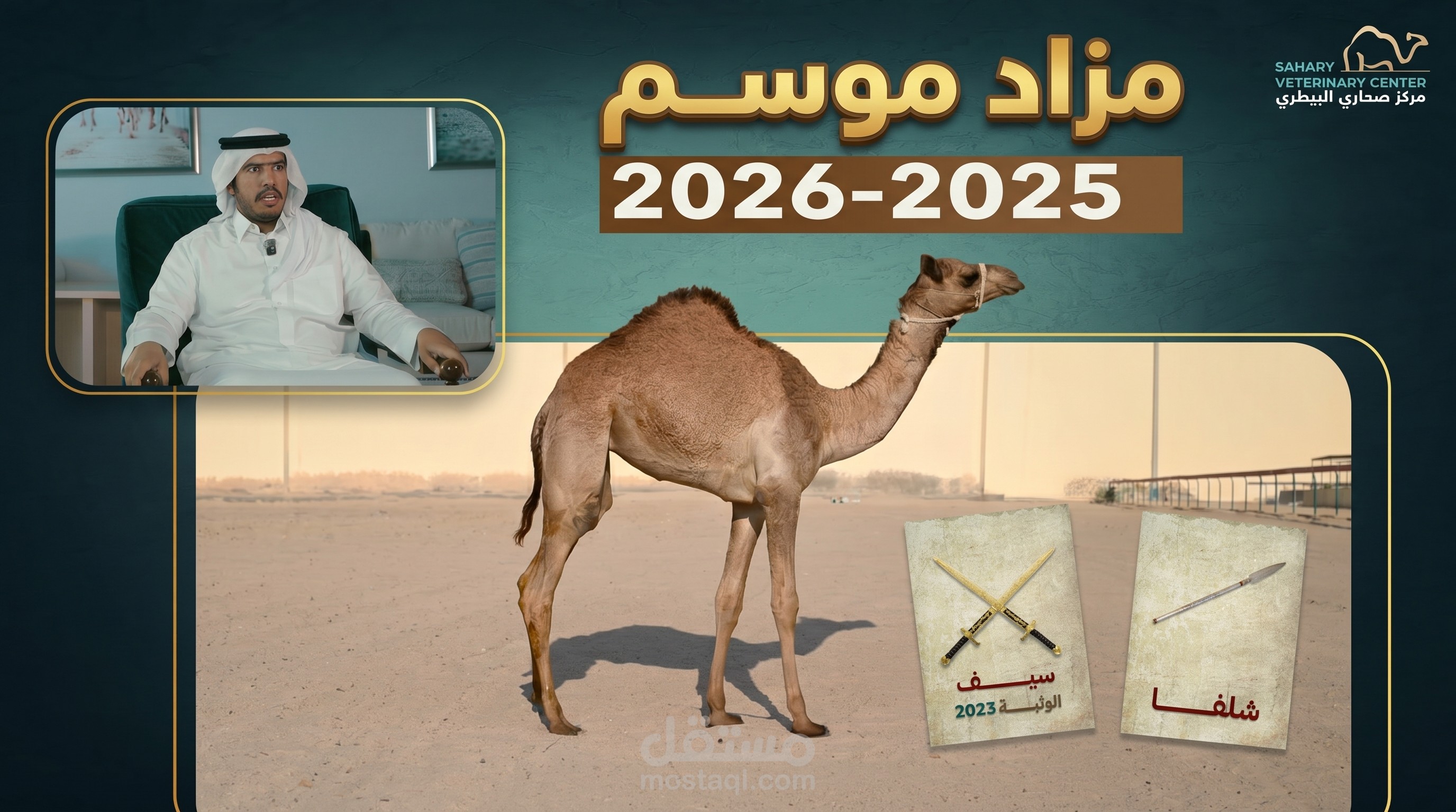 مهرجان خادم الحرمين الشريفين للهجن 2026 - Motion Graphics