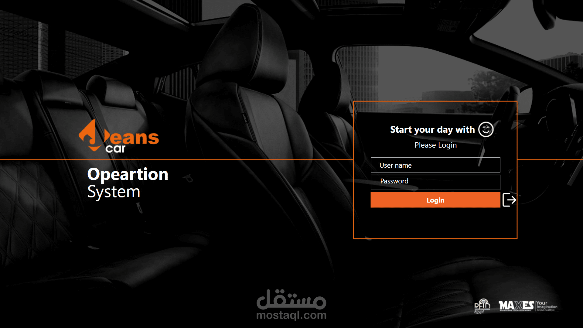 برنامج لشركة عمل فرش للسيارات
