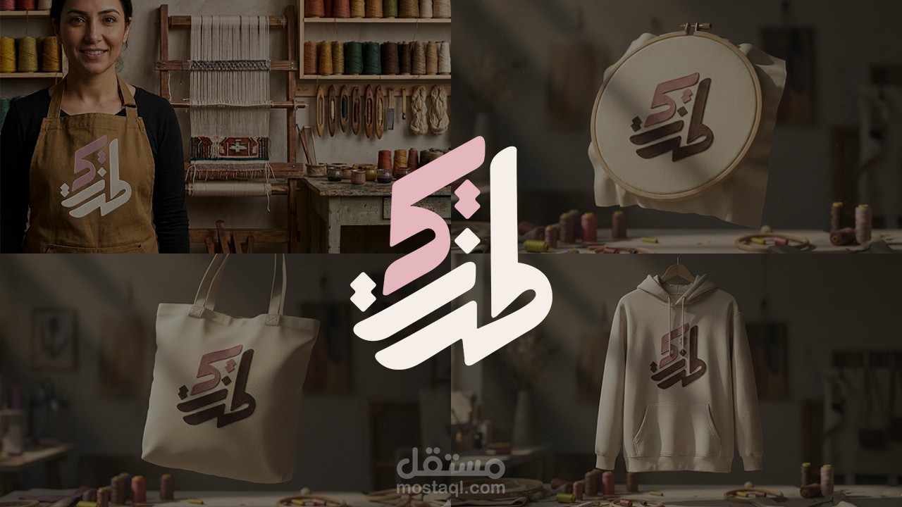 هوية بصرية متكاملة لعلامة حرفية بطابع أنثوي راقٍ