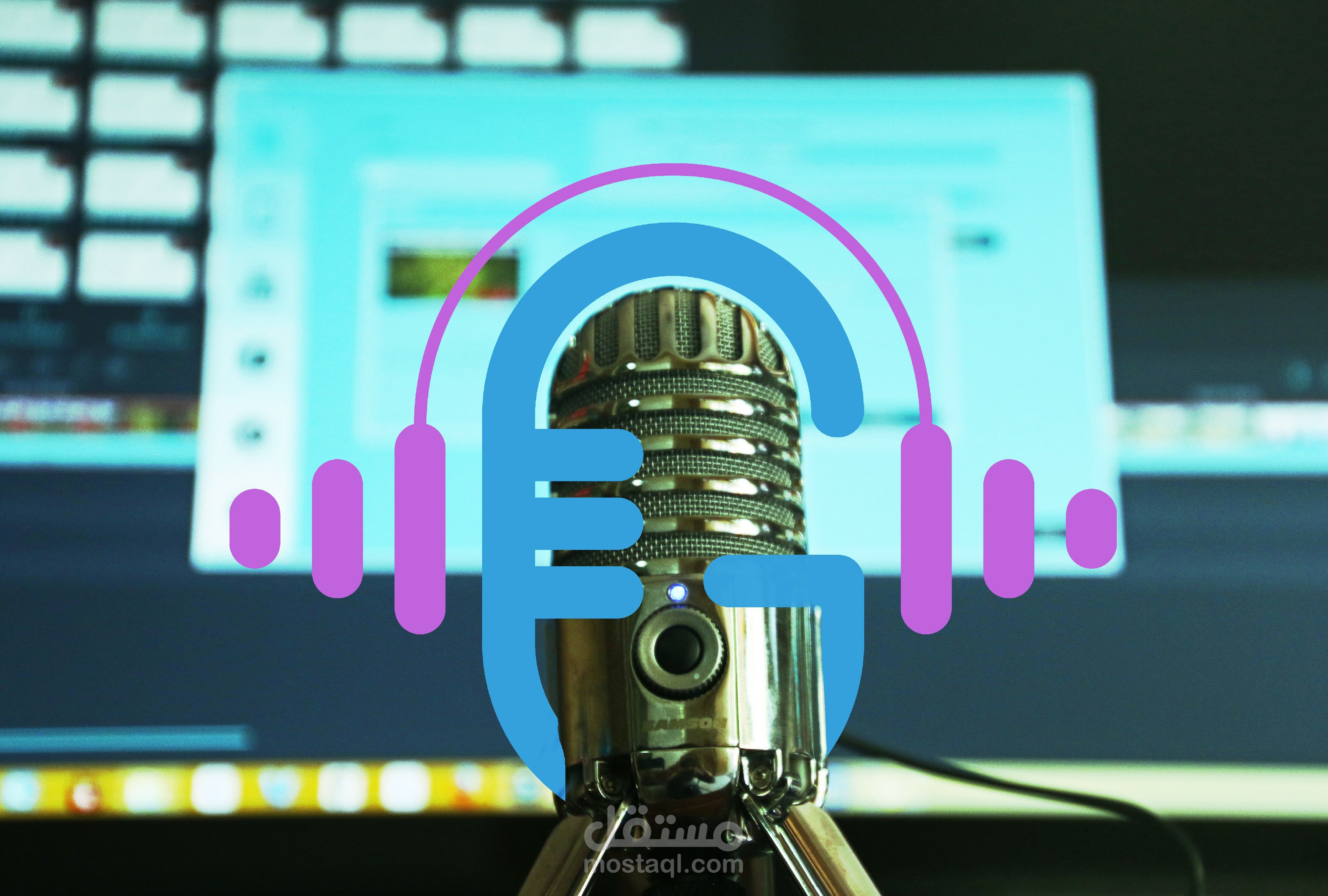 شعار وهويه بصريه لبودكاست GEEKCAST