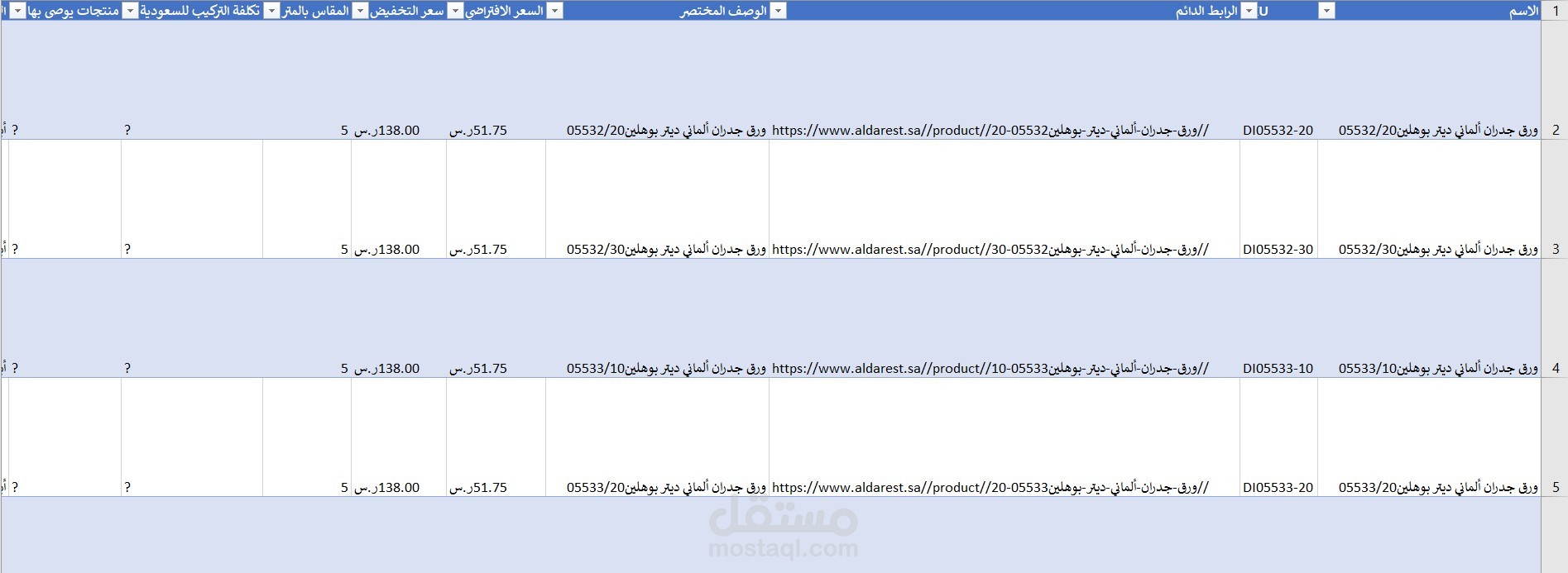 بوت لسحب تفاصيل منتجات من متجر