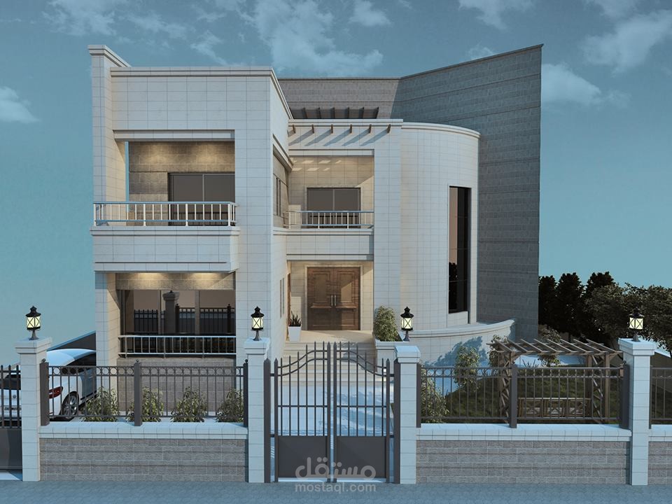 تصميم فيلا سكنية