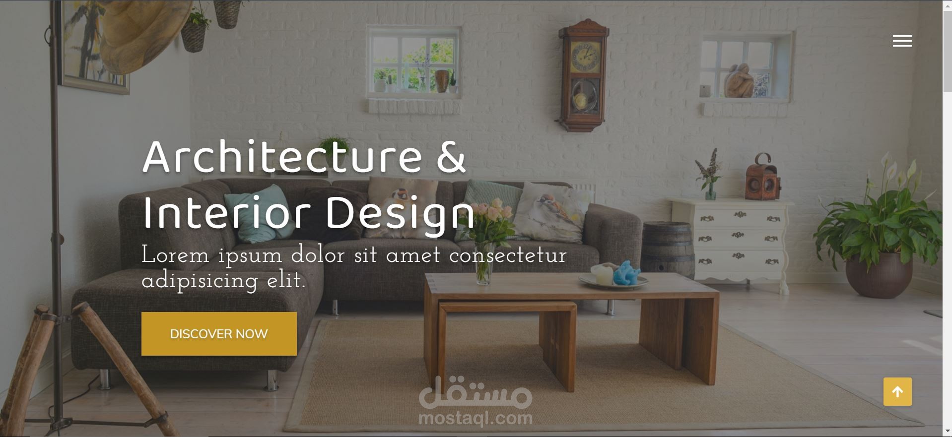 صفحة رئيسية لموقع هندسي