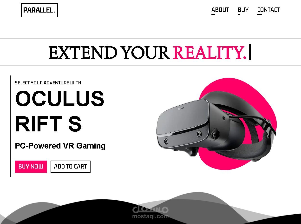 OCULUS Product Landing Page