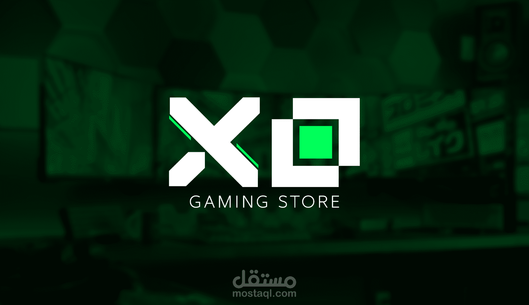 تصميم شعار وهوية لـ  XO Gaming Store