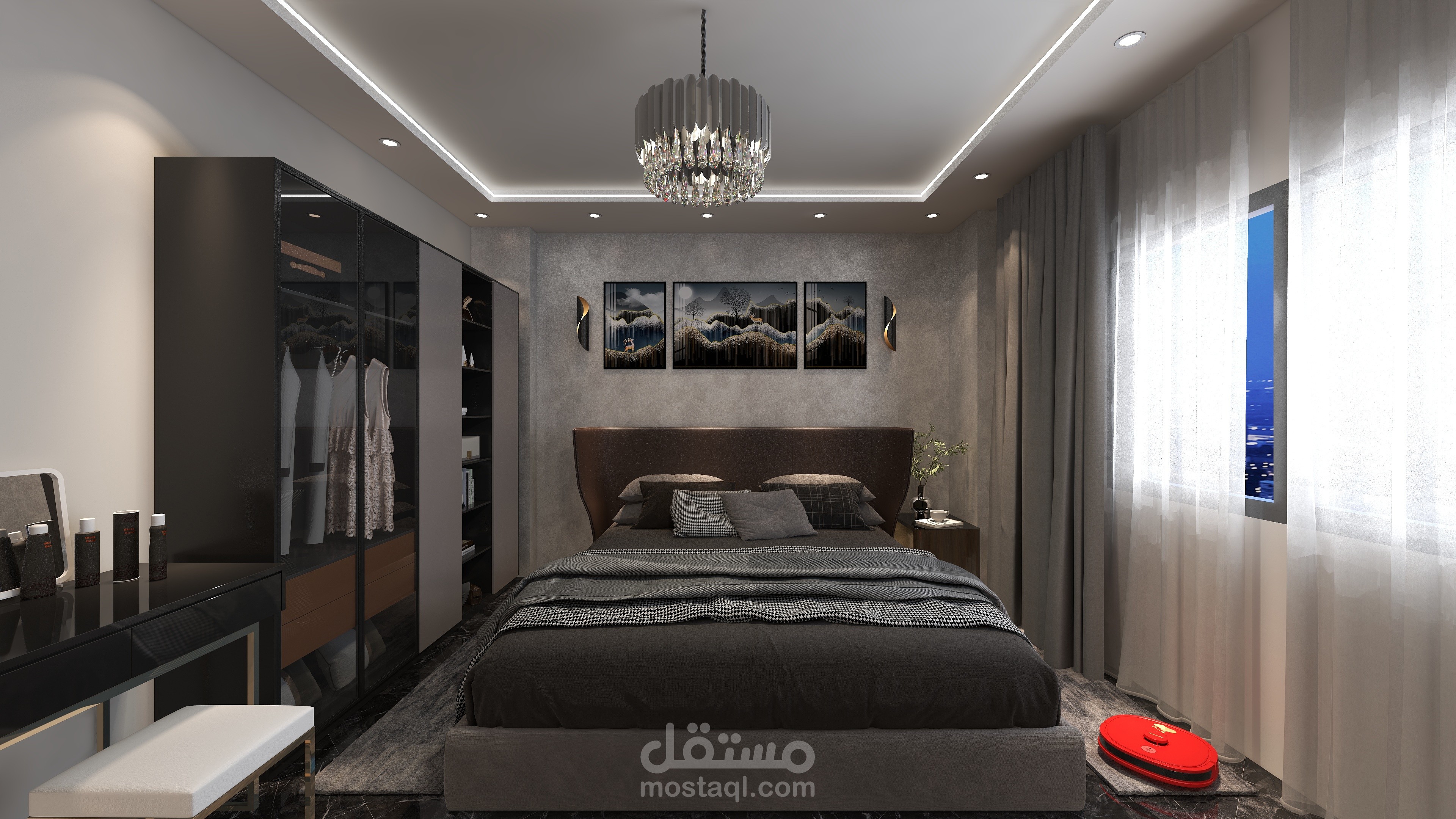A master bedroom interior design