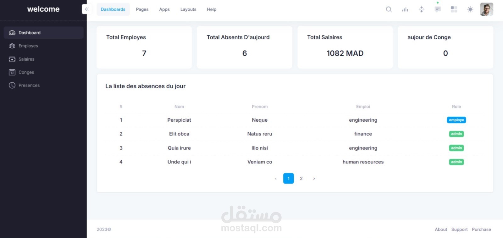 مشروع إدارة الموارد البشرية HRM