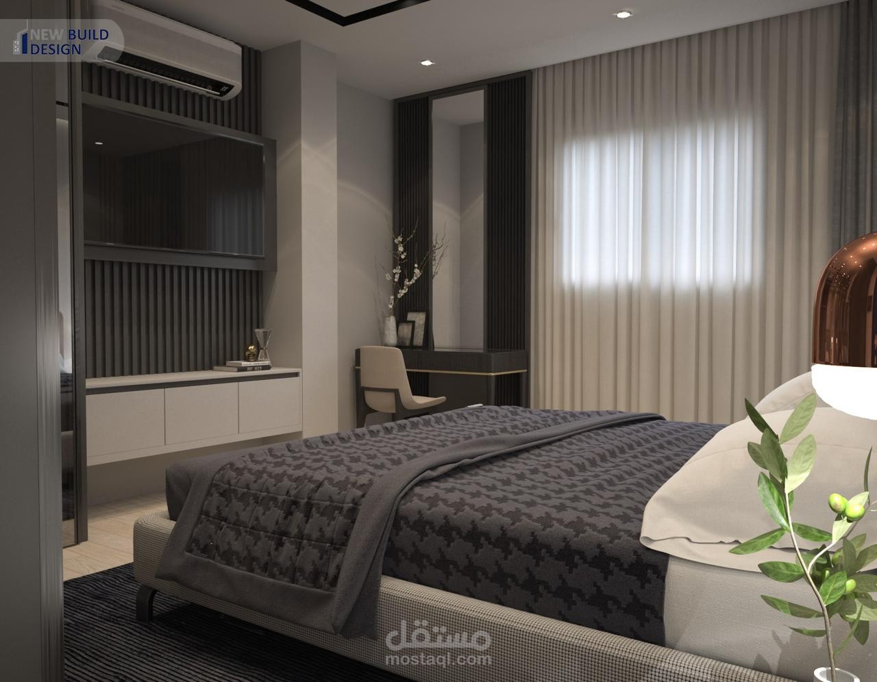 تصميم غرفة نوم 3D max