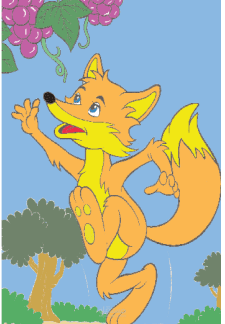 قصه الثعلب والعنب (مترجمه) .