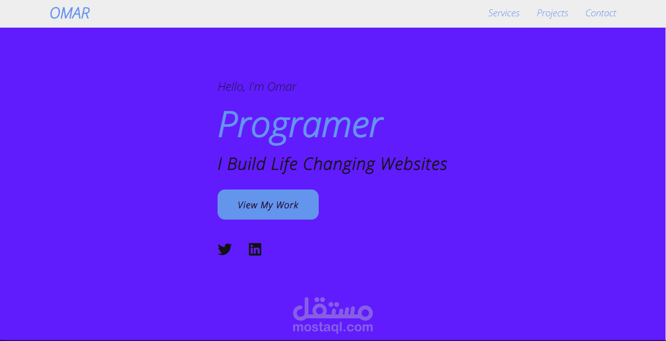 موقع شخصي لعرض السيرة الذاتية
