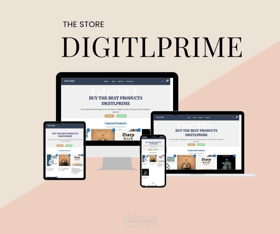 تطوير متجر رقمي احترافي لبيع المنتجات الرقمية باستخدام WordPress