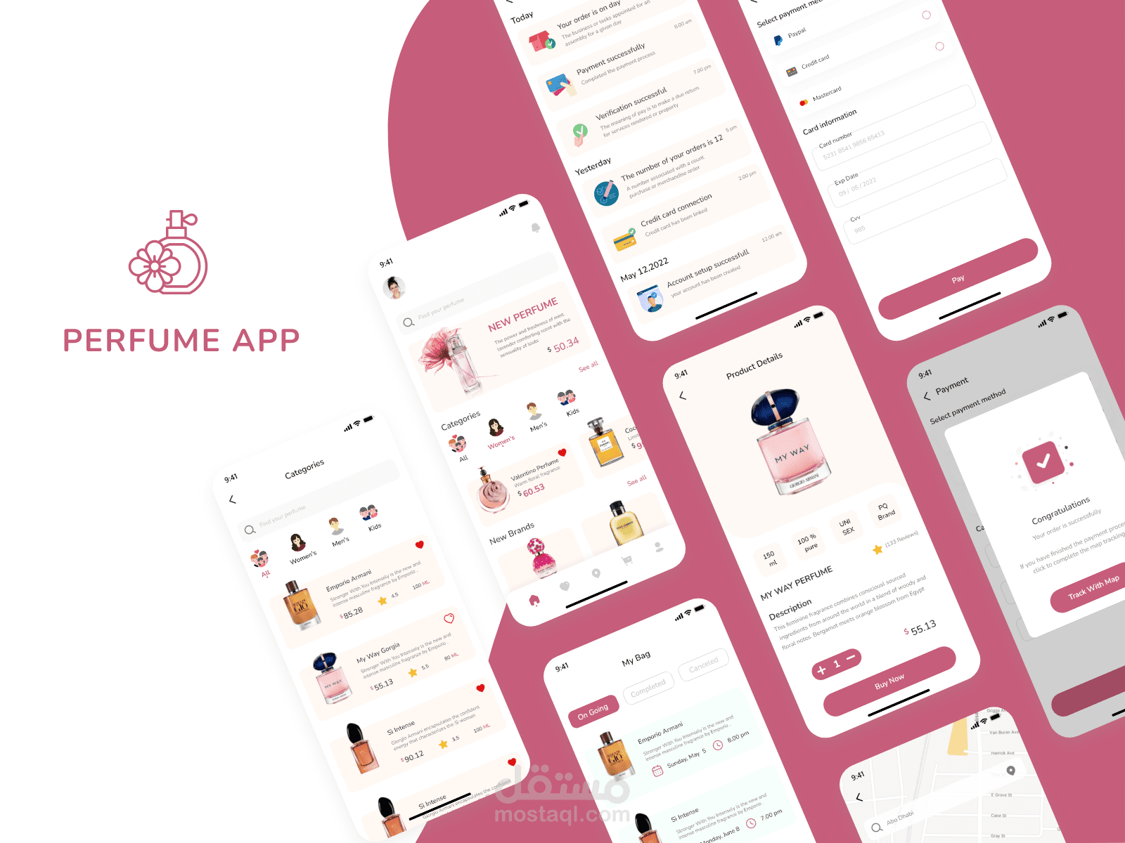 Mobile application- Perfume app