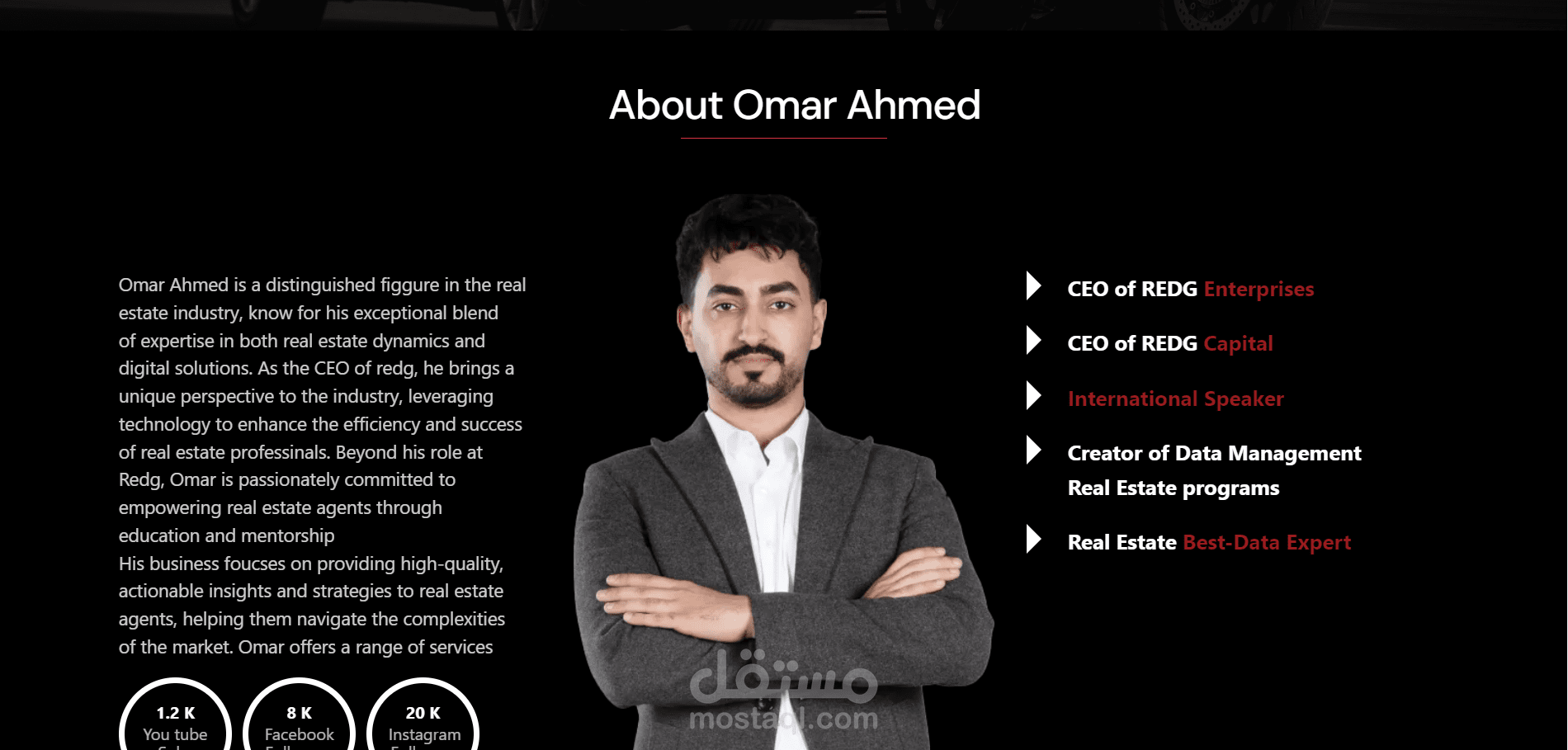 personal website that is completely done with the design in a pdf as photos