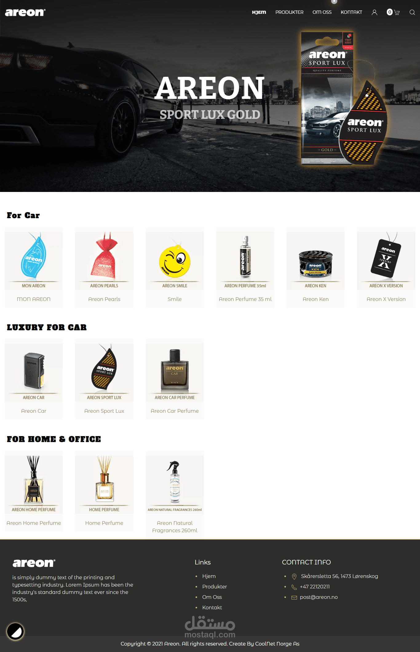 نظام لعرض المنتجات الخاصة في العطور