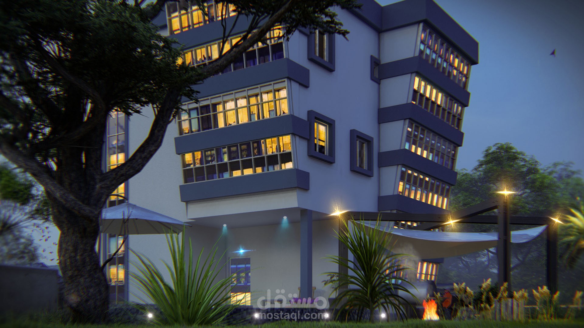 تخطيط وتصميم فيلا كيوب