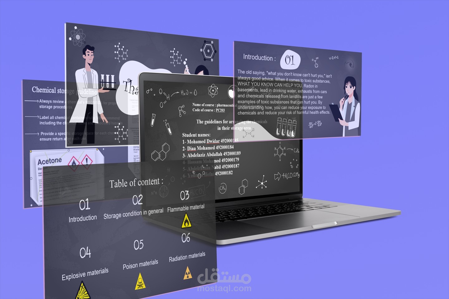 باور بوينت لطلبة كلية الصيدلة لقسم الكيمياء التحليلية