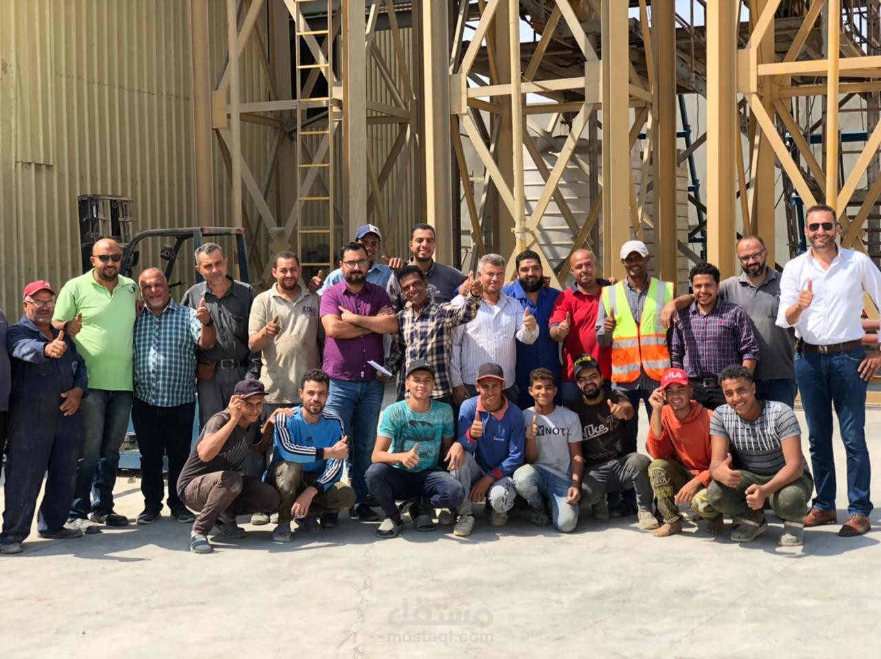 مشروع انشاء قطاع صناعي لشركة مقاولات عالمية في مصر