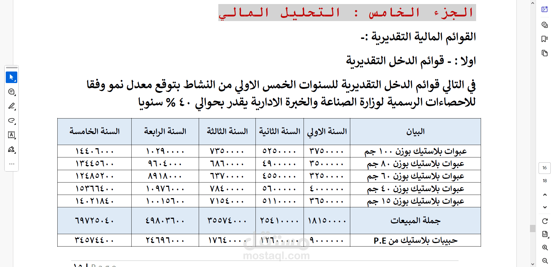 تقارير مالية وضبط حسابات