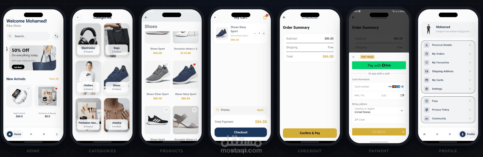 Rika Store – E-commerce App Built with Flutter & Firebase
