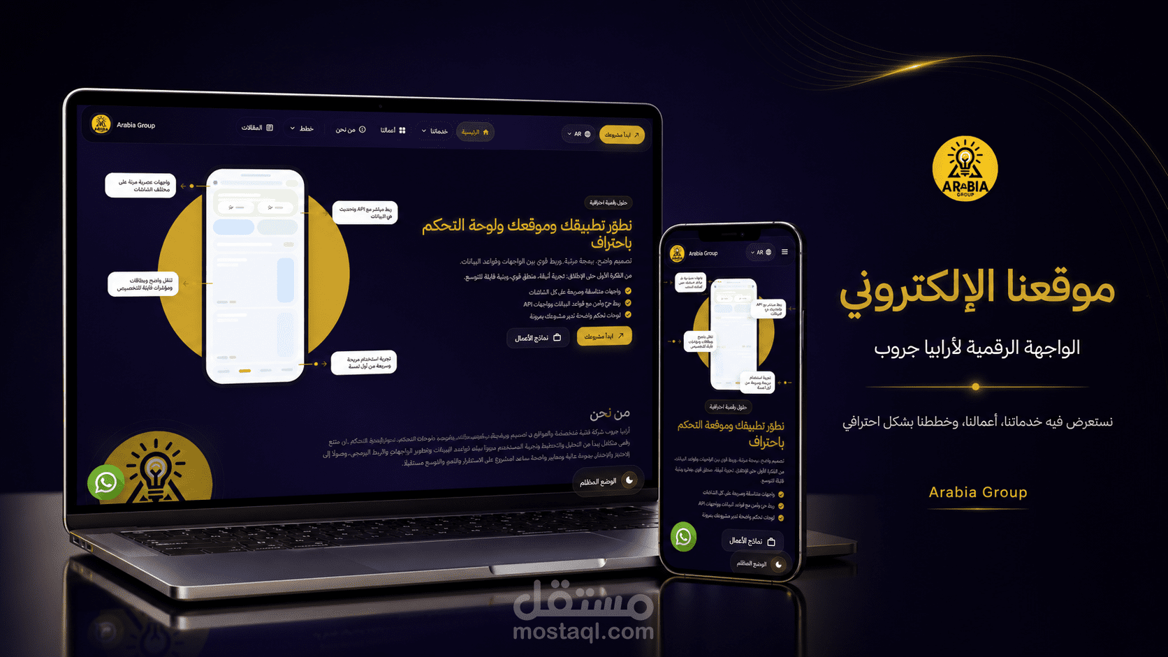 الموقع الالكتروني الخاص بنا