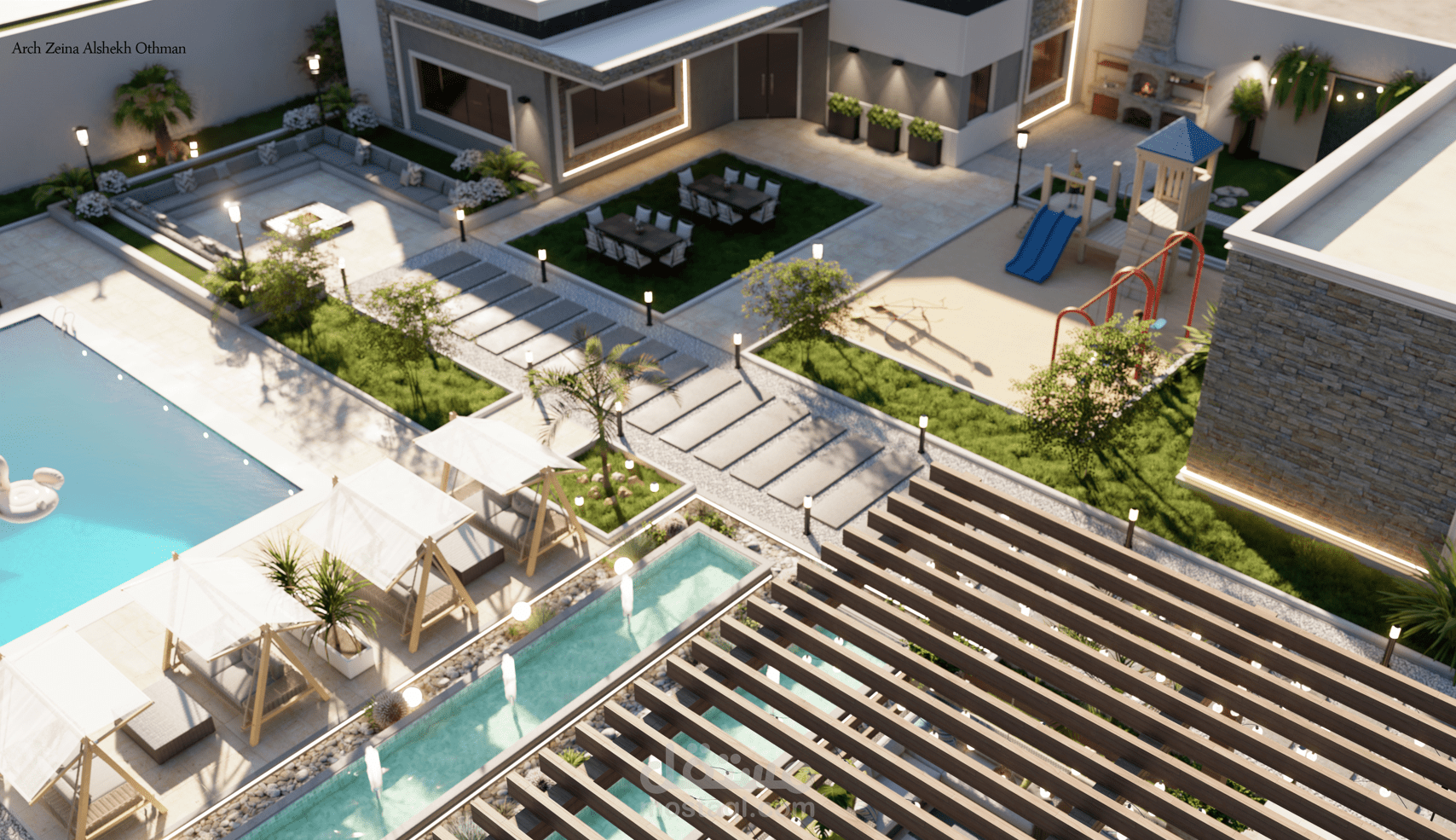 تصميم منتزه خاص