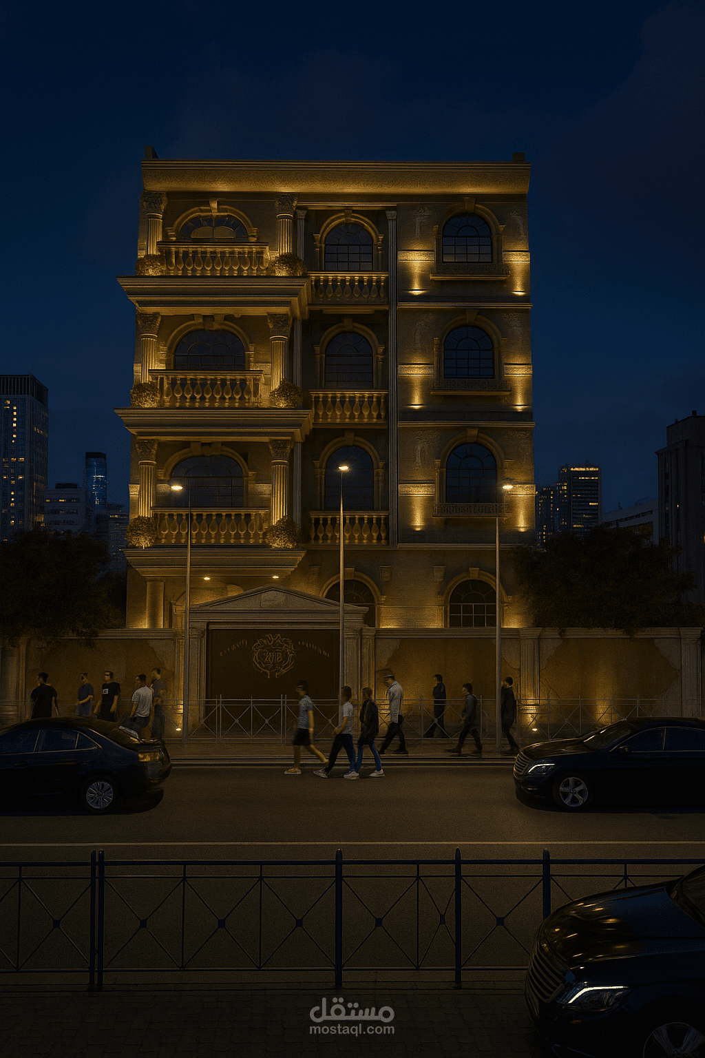 تصاميم واجهة كلاسيكية