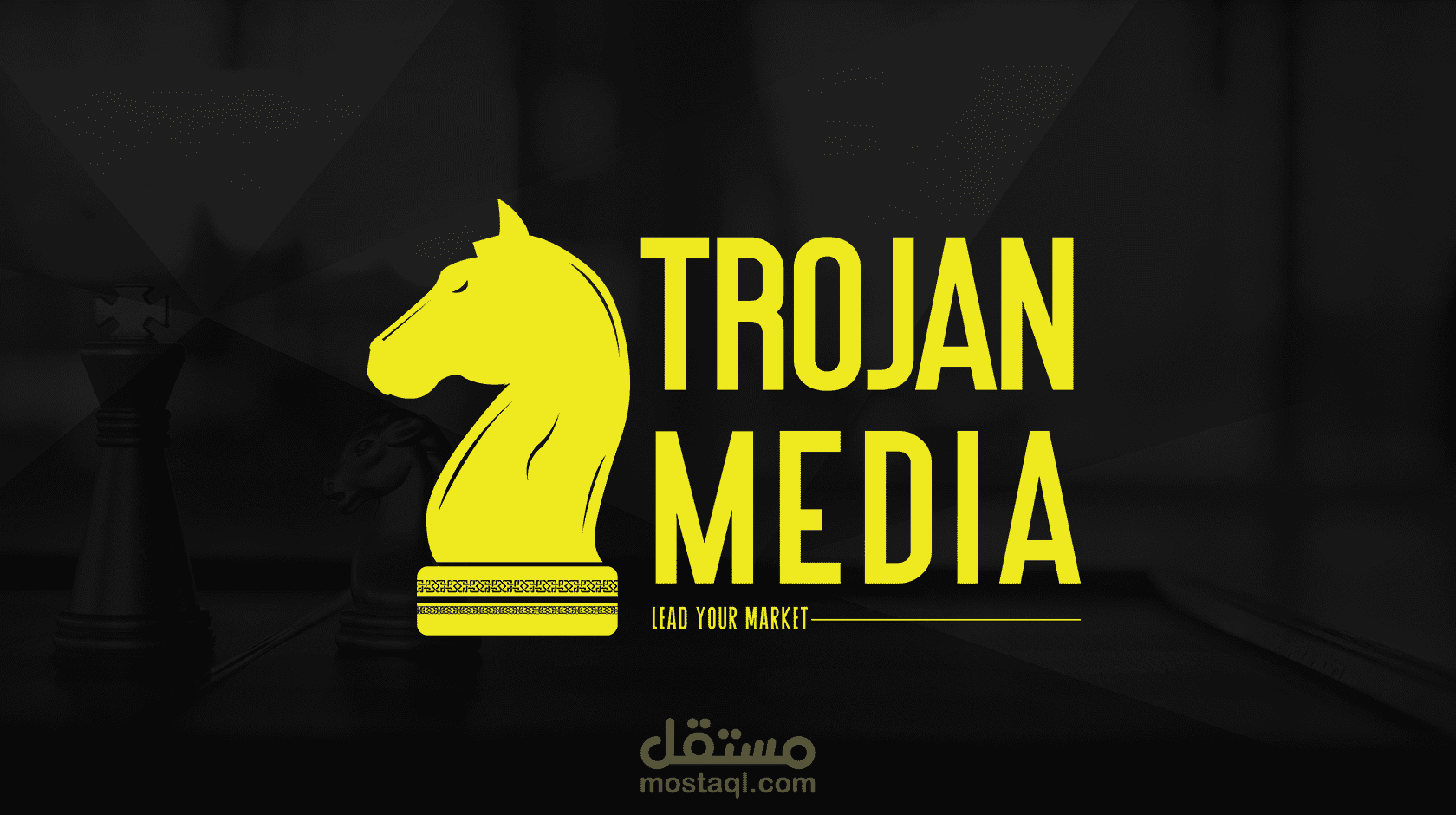 تصميم محتوى سوشيال ميديا لشركة Trojan Media للتسويق الإلكتروني والخدمات الرقمية
